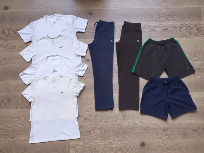 Lote roupas masculina adidas Nike Decathlon tamanhos variados