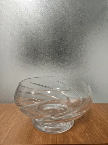 Bowl de Cristal Transparente Decorativo