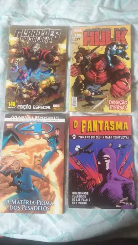  Quadrinhos Marvel - HQs fantasma , Hulk , guardiões da galáxia , matéria prima pesadelos 