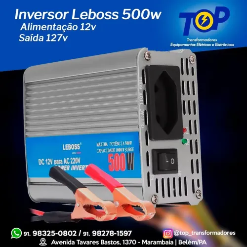 Inversor Leboss 500w - 12V para 110V - TOP 