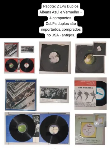 Pacote Beatles: LPs Duplos, Compactos e Clássicos Todos pacote R$1200,00