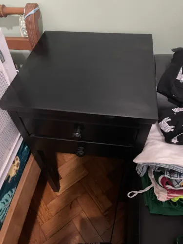 Mesa de cabeceira preta Tok Stok