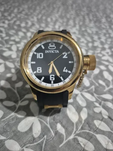 Relógio Invicta Dourado Russian Diver