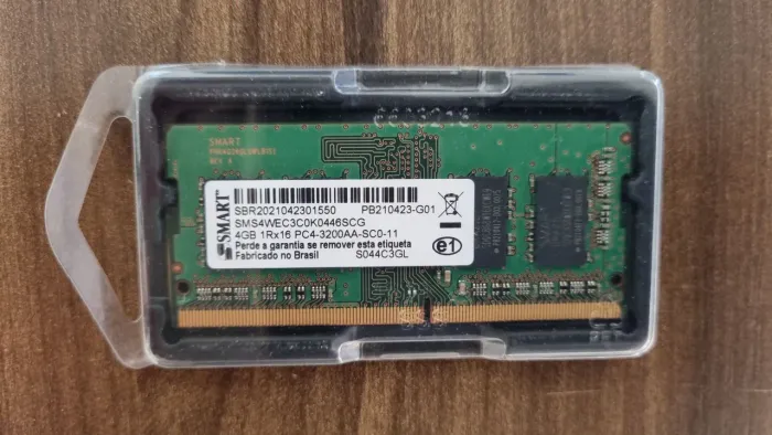 Memória DDR4 4GB para NOTEBOOK