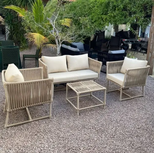 Jogo de namoradeira em corda náutica disponível em todas as cores