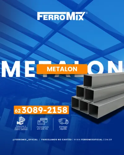 Perfil Metalon | Ferro e Aço | Parcelamos em até 10x | Entrega Rápida