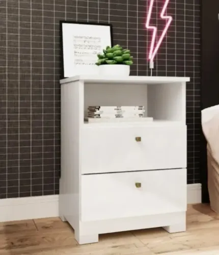 Criado Mudo Irlanda Branco (PRODUTO EM OFERTA)