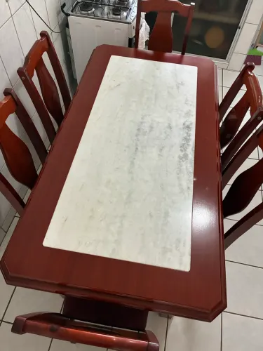 Mesa jantar com 6 cadeiras 