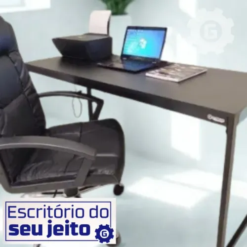 Escrivaninha Reforçada 1,5m NOVA Mesa Industrial Multiuso Computador Notebook Escritório 