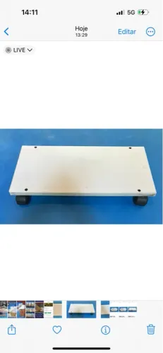 Suporte em MDF com rodízio para plantas e afins.