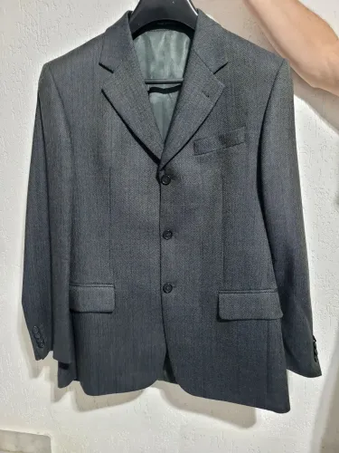 Blazer Masculino Cinza de lã