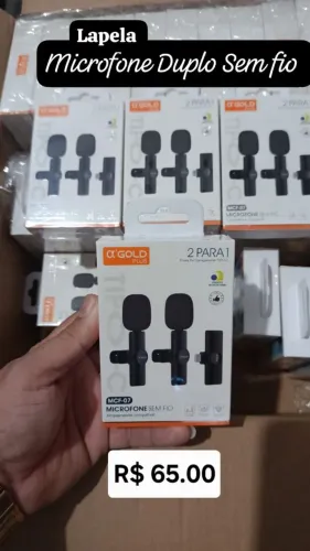 Microfone Duplo sem fio