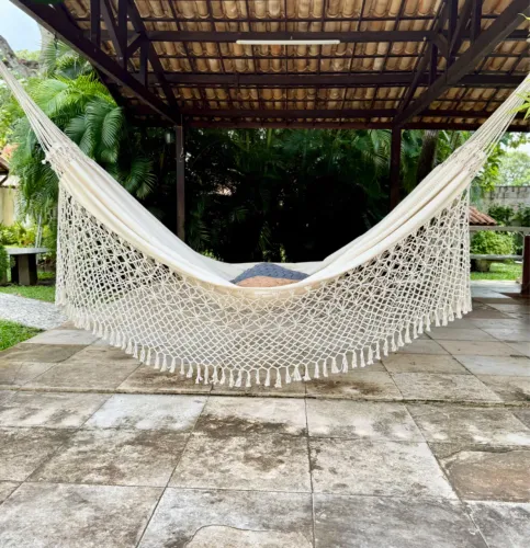 Rede dupla face gigante varanda luxo 