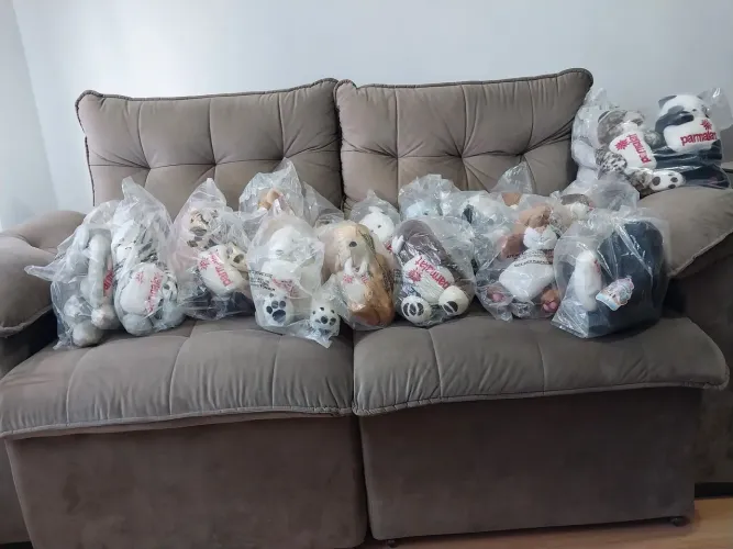 Coleção Completa Pelúcias Parmalat - Pacote com 21