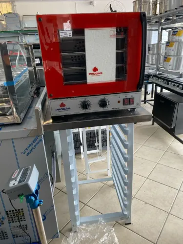 NZ. Forno turbo elétrico convector analógico PROGÁS 4 assadeiras 