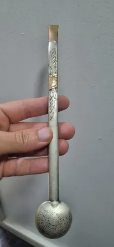 Bomba para Chimarrão em Prata