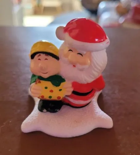 Enfeite Santa Claus e Elfo 