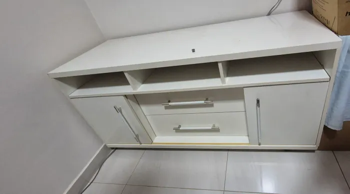 Peças de rack branco usado MDF