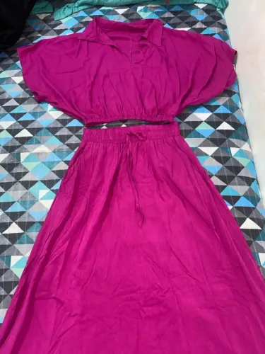 Conjunto Saia e Blusa Pink Elegante