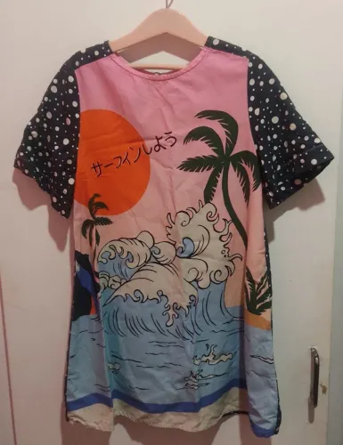 Vestido Infantil Fábula Tam 6 - A grande onda