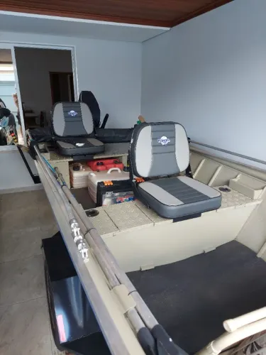 BARCO 6,10 MTS SEMI CHATA MOTOR 30 HP ELETRICO YAMAHA CARRETA RODOV. COMPLETO CONJUNTO NOV