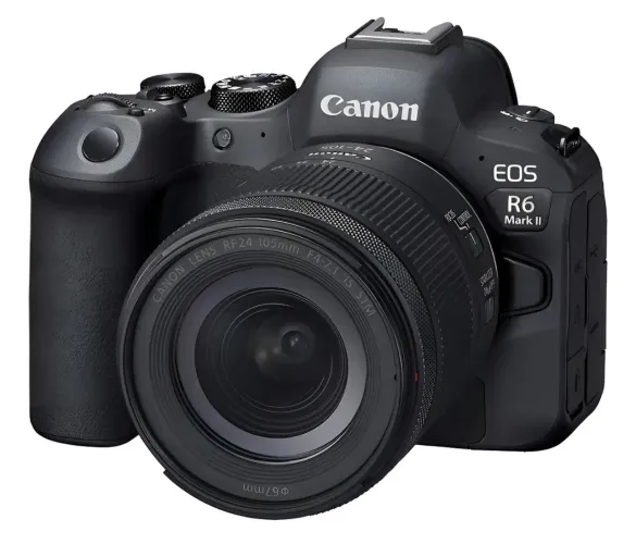Kit câmera Canon EOS R6 Mark II + Lente RF 24-105 mm F4-7.1 ES STM