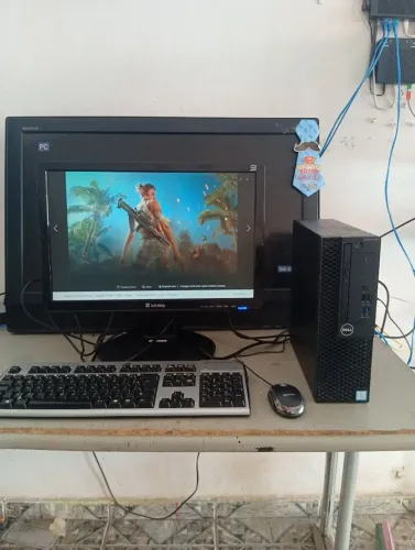 Promoção Pc completo core i3 7 geração 8gb memória ddr4 HD 500gb trecado mause monitor 20