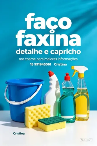Faço faxina!! residencial e comercial.