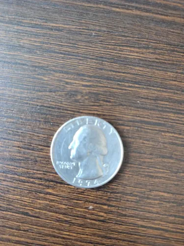 Moeda quarter 25 cents 1974