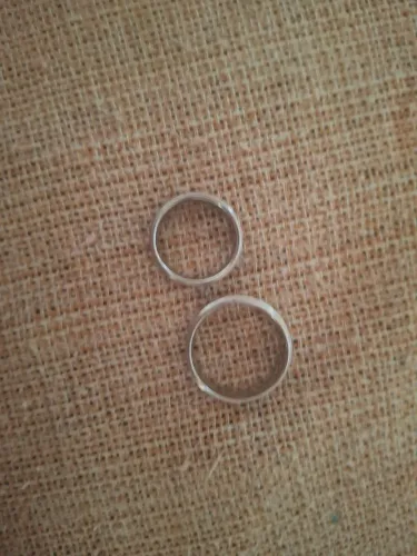 Par de alianças em inox