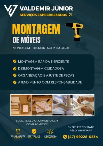 Montagem e Desmontagem de Móveis com Qualidade e Segurança!