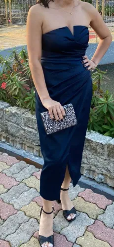 Vestido festa azul 