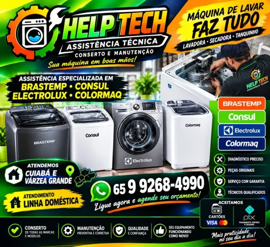 Conserto de máquina de lavar faz tudo 