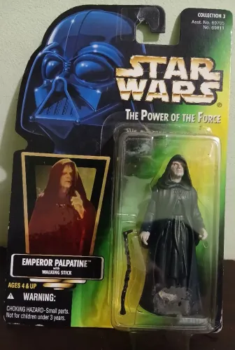 FIGURA BONECO STAR WARS KENNER EMPEROR PALPATINE COLEÇÃO THE POWER OF THE FORCE