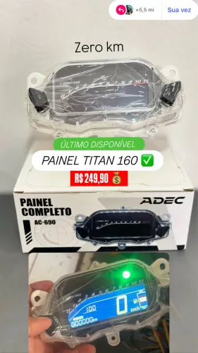 PAINEL BLACKOUT TITAN 160 2024