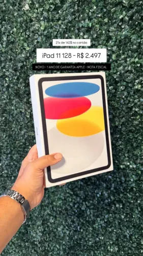 iPad 11 128  - Loja Física - Nota fiscal 