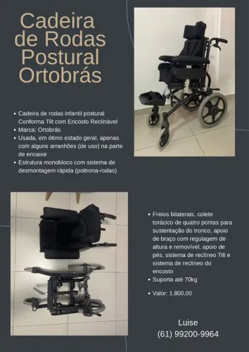 Cadeira de rodas infantil