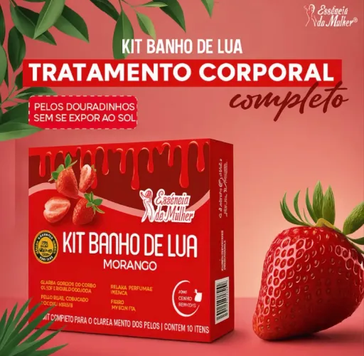 Kit Banho de Lua Essência da Mulher - Tratamento Corporal Completo (Vários Sabores)