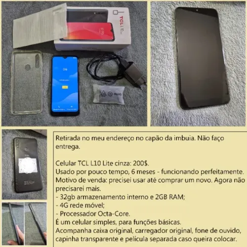 Celular TCL L10 Lite, excelente estado