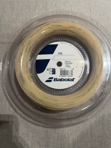 Corda de tênis babolat xcel 17 1.25mm rolo
