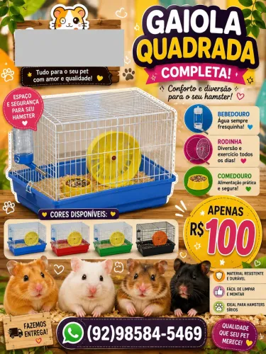 Gaiola para hamster