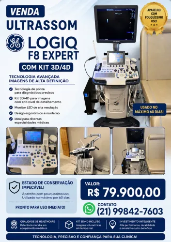 Ultrassom GE Logiq F8 Expert