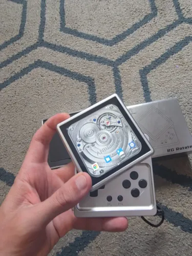 ANBERNIC RG ROTATE SILVER - HANDHELD COM DESIGN ROTATIVO