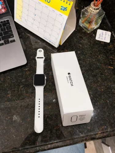 Apple Watch Series 3 38mm Silver + Caixa + Pulseiras