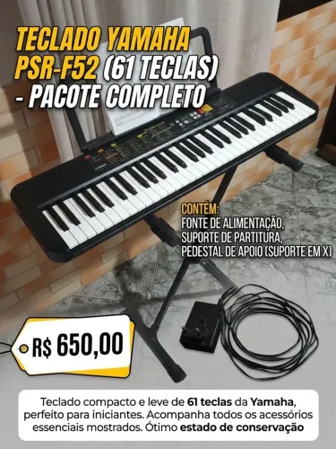 Teclado Yamaha PSR-F52 - 61 Teclas