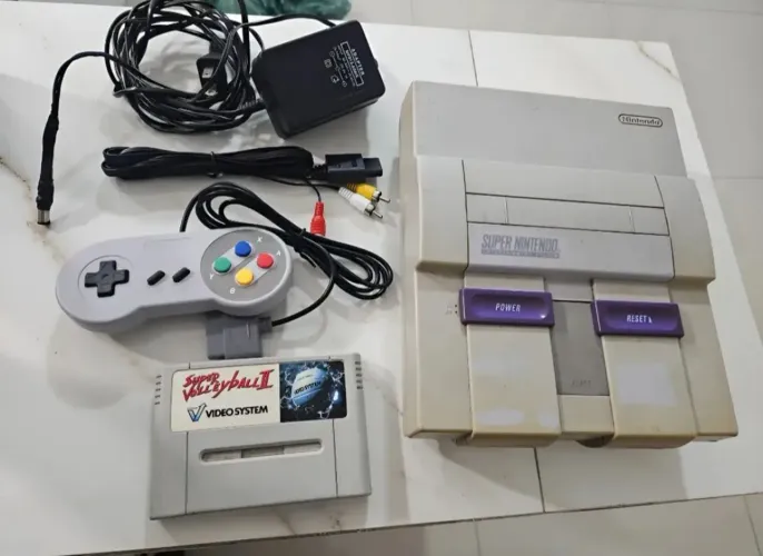 Super nintendo fat playtronic usado leia*