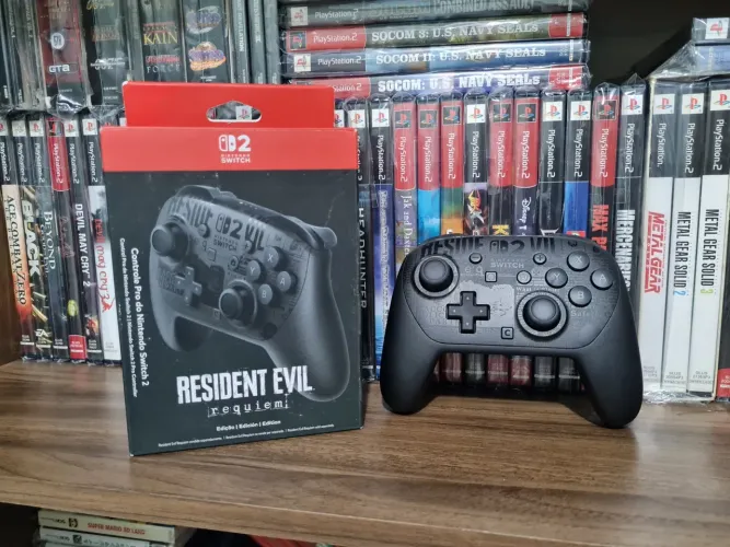 Controle Nintendo Switch 2 Pro Resident Evil Requiem Edition Original com Caixa