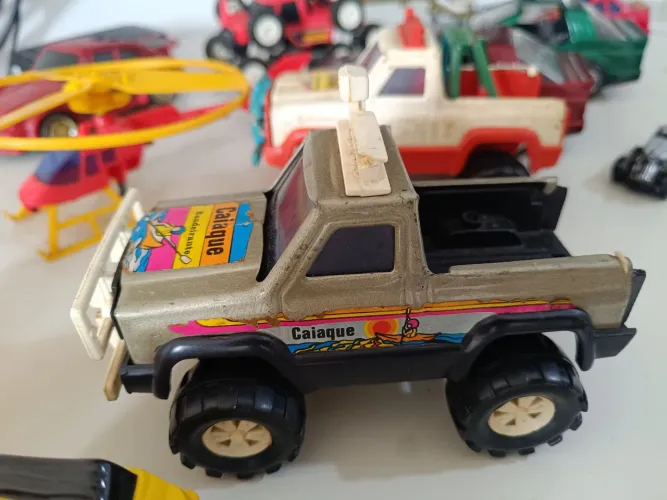 Carrinho Picape Bandeirantes Prata Metal Anos 80