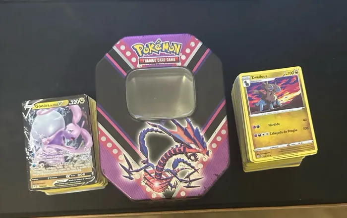 Lote de 300 cartas Pokemon + lata