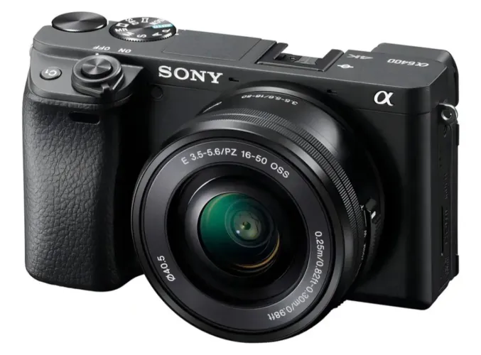 Sony 6400 + lente 16-50mm (nova)